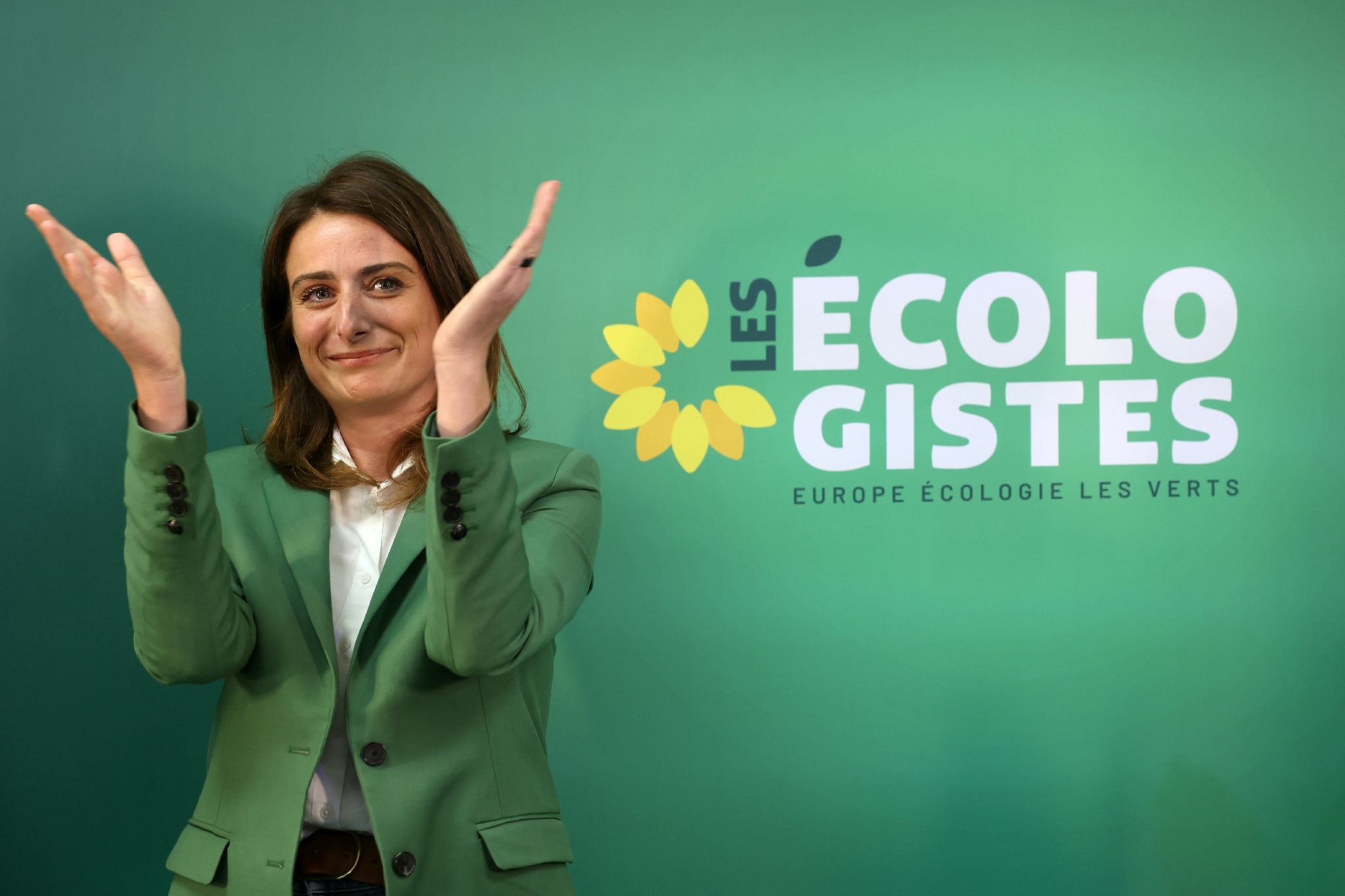 La secrétaire nationale des Ecologistes Marine Tondelier, le 7 juillet 2024 à Paris 