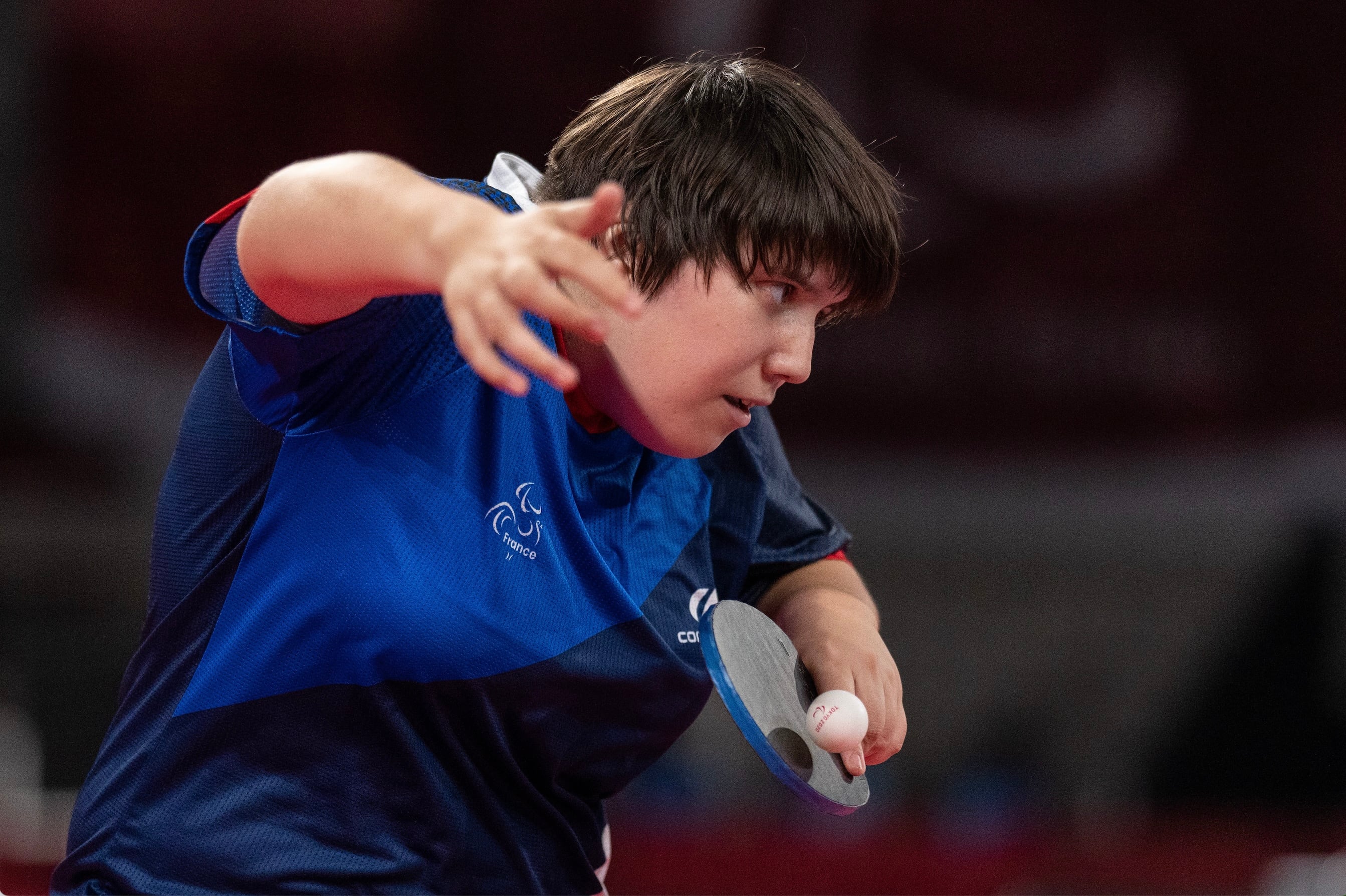 Léa Ferney, pongiste médaillée d'argent aux JO de Tokyo en 2021.