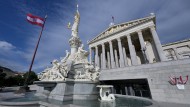 Das Parlamentsgebäude in Wien