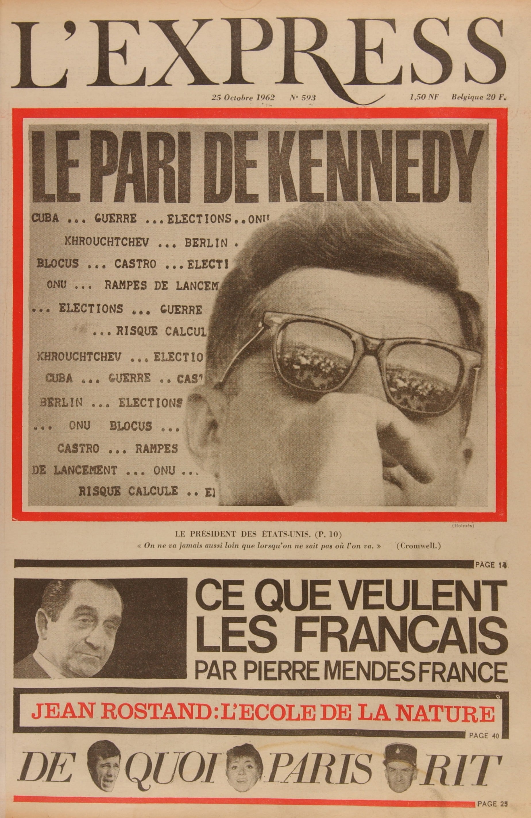 L'Express du 25 octobre 1962