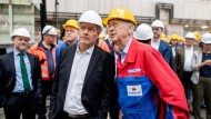 Wirtschaftsminister Robert Habeck bei einem Besuch der Meyer Werft im niedersächischen Papenburg